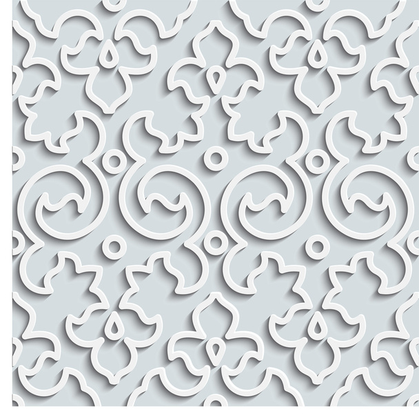 Seamless Pattern Background. Curl Decoration - Vector, Image