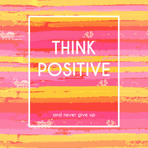 Positive Motivation denken - Vektor, Bild