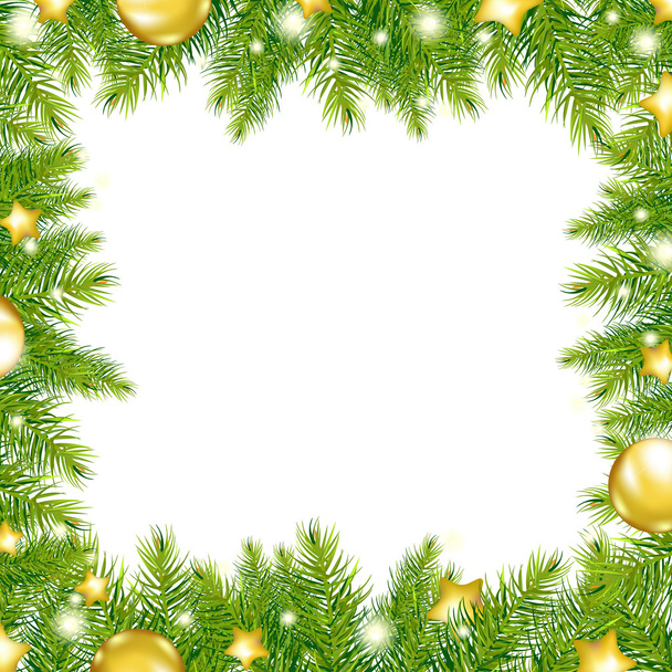 Christmas Background With Christmas Tree - Vektor, kép