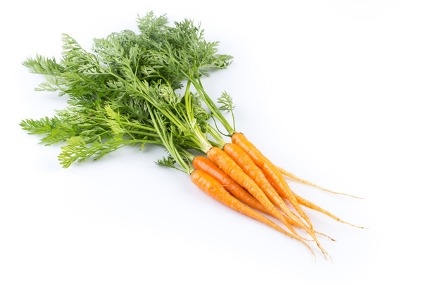 fresh carrots isolated on white background - Fotografie, Obrázek