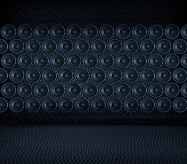 Wall of speakers collage - Φωτογραφία, εικόνα