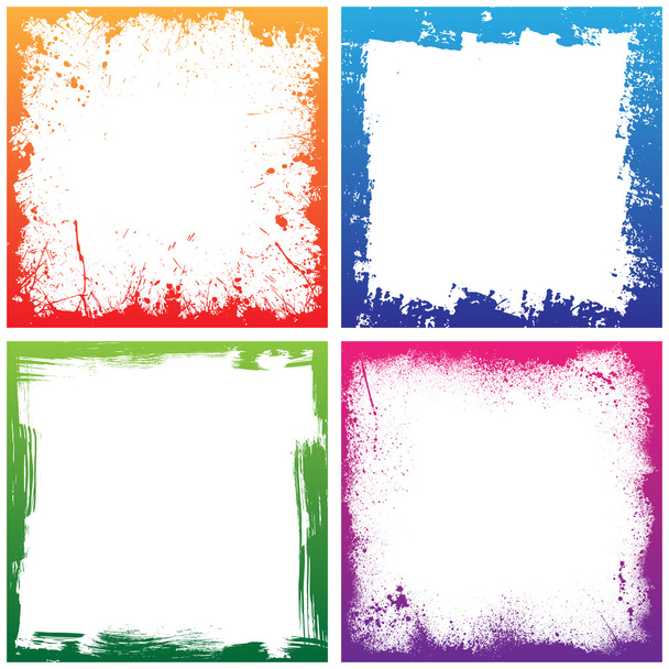 Four color frames - Vector, Image