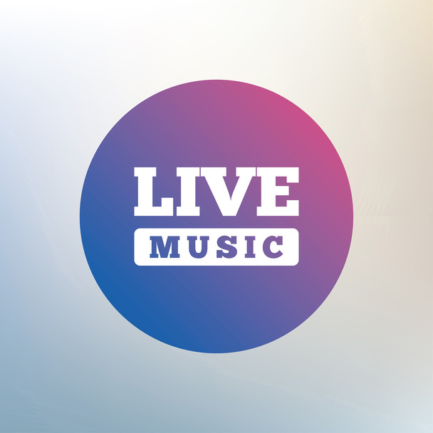 Live music sign icon. - Vector, Imagen