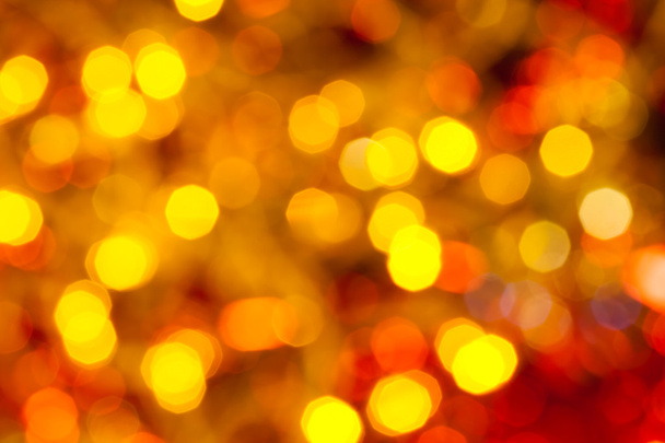 ciemny żółty i czerwony migający Christmas światła - Zdjęcie, obraz