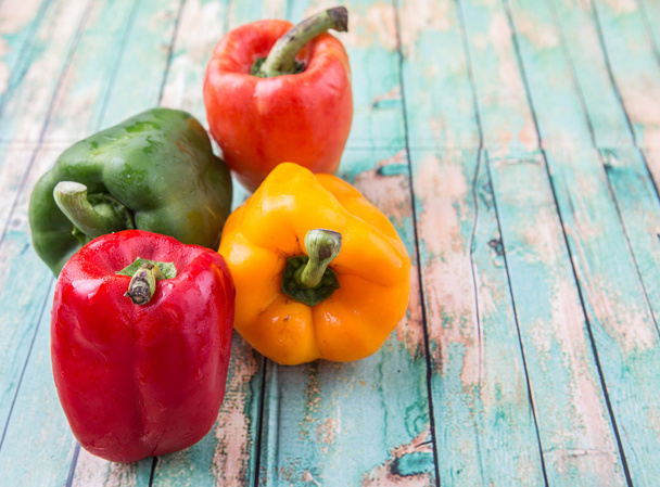 Fresh Colorful Bell Peppers - Foto, Imagen
