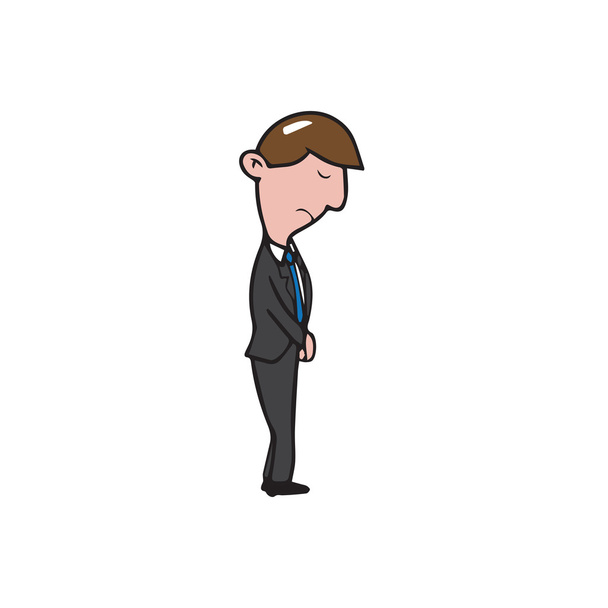 Businessman stands - Vector, Imagen