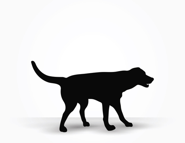 Σιλουέτα σκύλου - Διάνυσμα, εικόνα