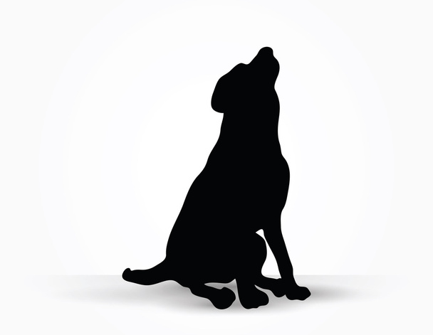 犬シルエット - ベクター画像