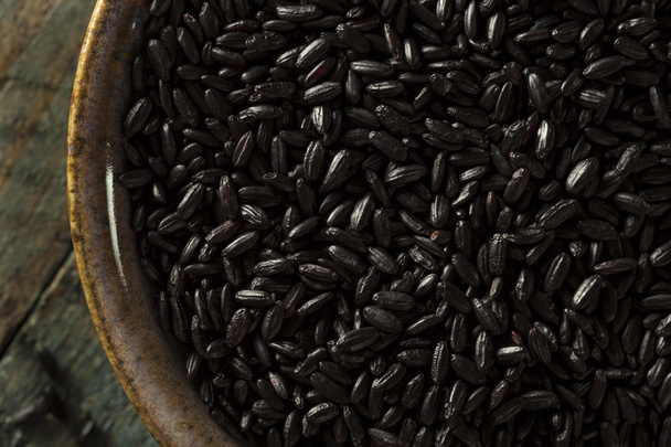 Raw Dry Organic Black Rice - Foto, imagen