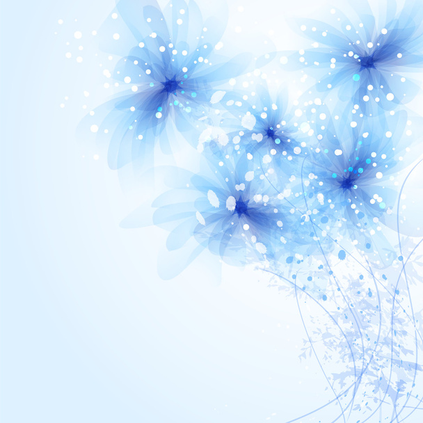 Vector background with pastel flowers - Вектор,изображение
