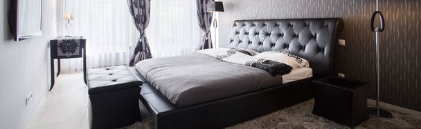 Exclusive bedroom in luxury hotel - Fotoğraf, Görsel