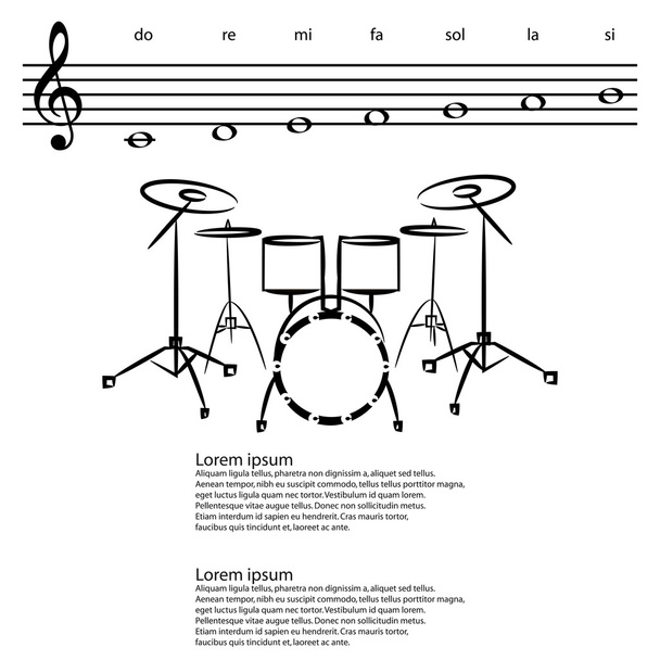 drum set - Vector, Image