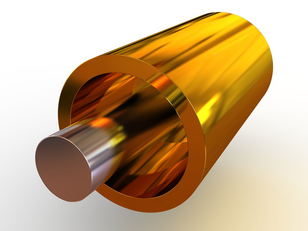 Three-dimensional tube. 3d - Foto, Imagem