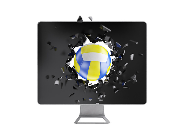 voleibol destruir pantalla del ordenador
. - Foto, imagen