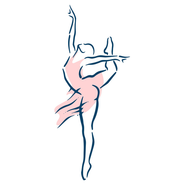 baletti tanssija nainen
 - Vektori, kuva