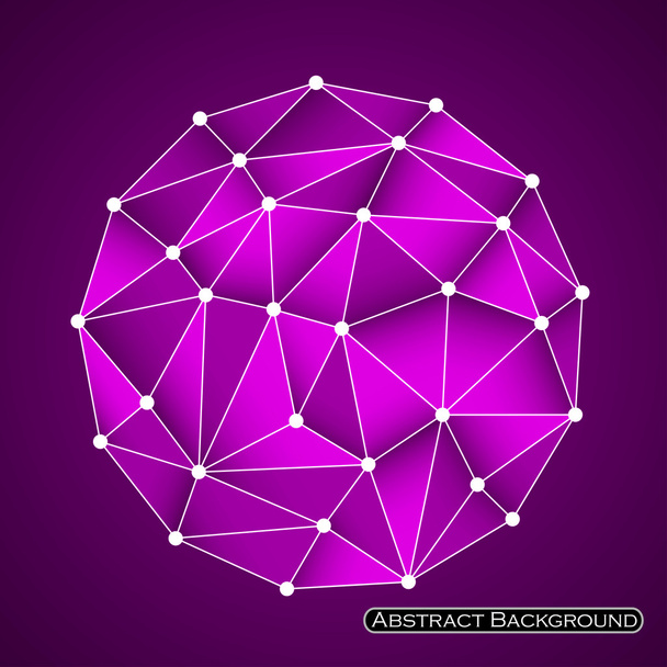 Esfera poligonal abstracta colorida con triángulos. Ilustración vectorial. Eps 10
 - Vector, imagen