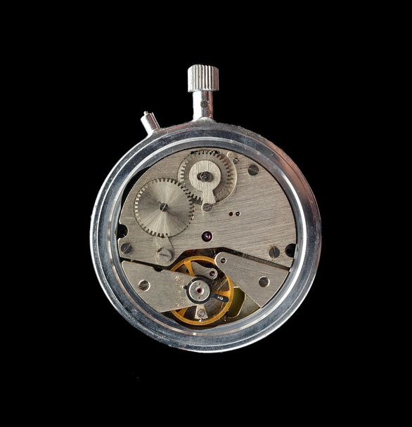 mecanismo del viejo reloj soviético
 - Foto, Imagen