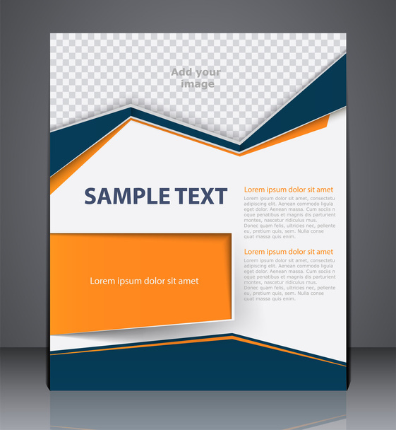 Vector business brochure flyer design layout template, cover des - Vetor, Imagem