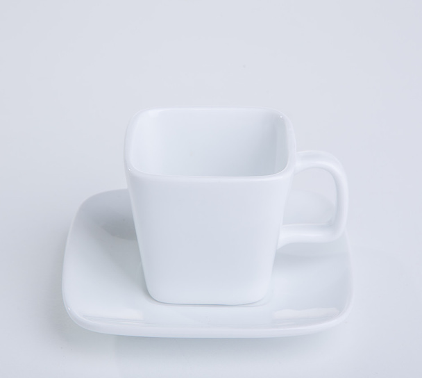 empty white tea cup - Foto, afbeelding