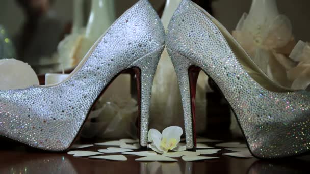 Brides Wedding Shoes - Footage, Video