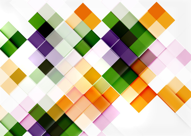 Square shape mosaic pattern design. - Vector, Image