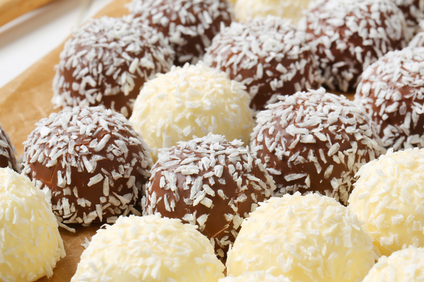 čokoládové kokosové sněhové koule soubory cookie  - Fotografie, Obrázek