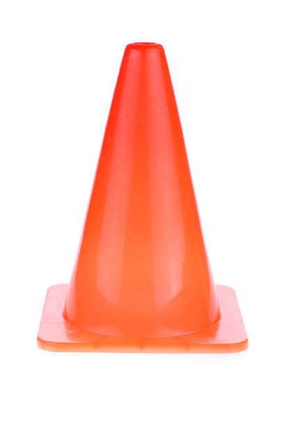 cône orange utilisé panneau d'avertissement en cours de construction zone de travail
 - Photo, image