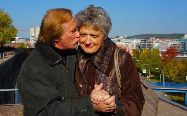 Um casal de meia-idade
 - Foto, Imagem
