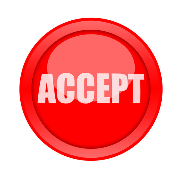 Accept button - Photo, Image