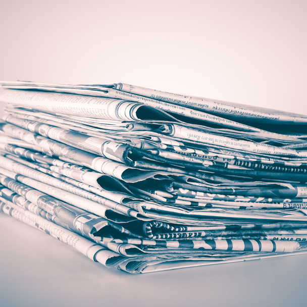 Stack of newspaper vintage style - Photo, Image