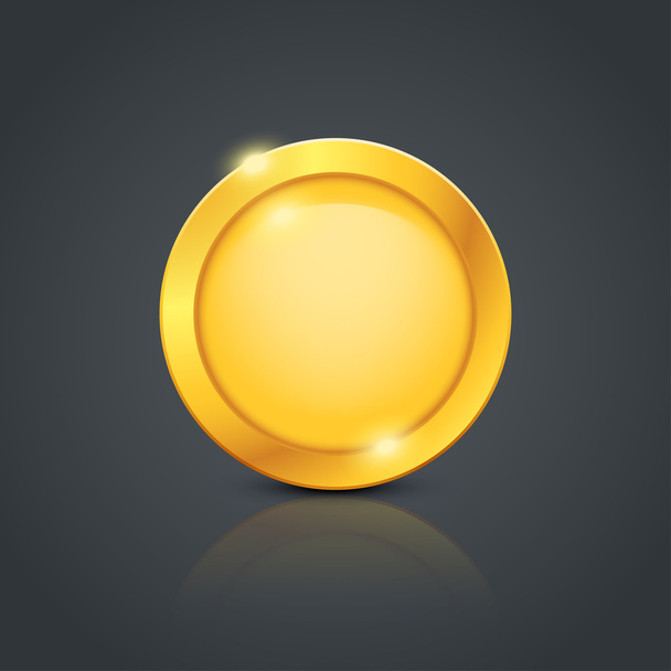gold coin - Vector, afbeelding