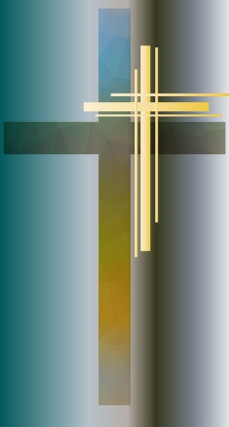design moderne du crucifix
 - Vecteur, image