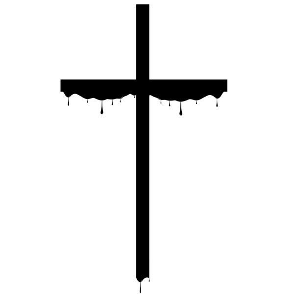 Crucifix sur fond blanc
 - Vecteur, image