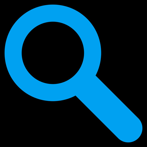 Search flat blue color icon - Foto, afbeelding