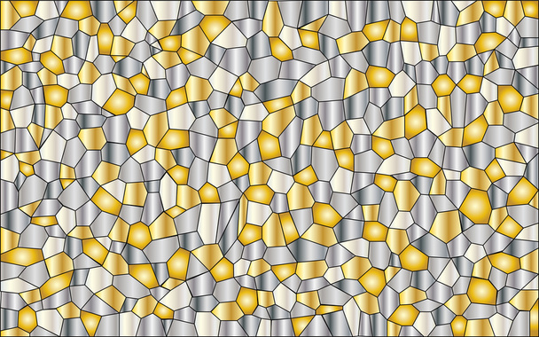 Metallisches Mosaik - Vektor, Bild