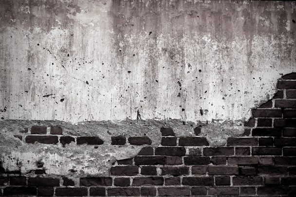 Antiguo muro de ladrillo  - Foto, Imagen