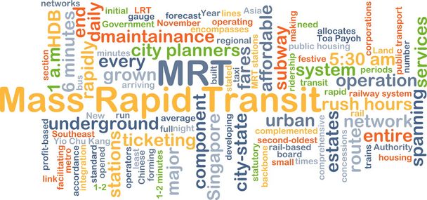 Mass rapid transit Mrt achtergrond concept - Foto, afbeelding