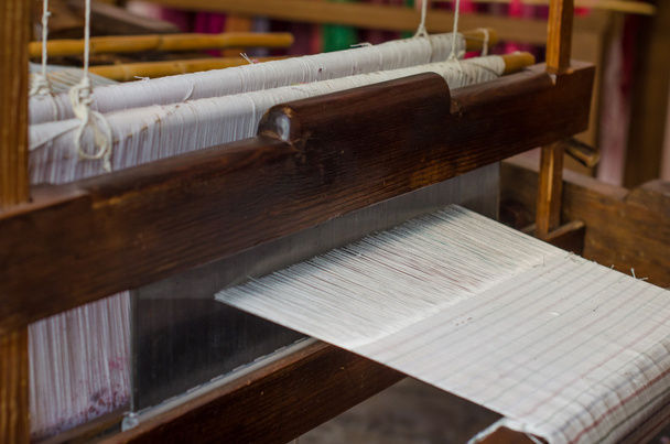 Silk on the loom. - Photo, Image