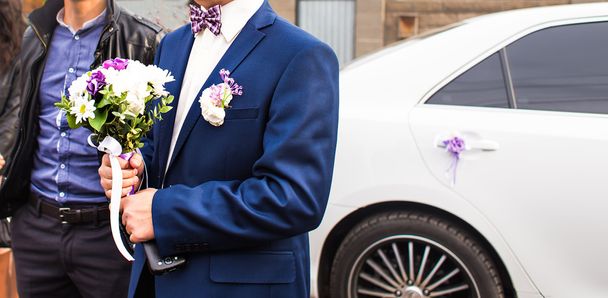 man in a suit with boutonniere - Photo, Image