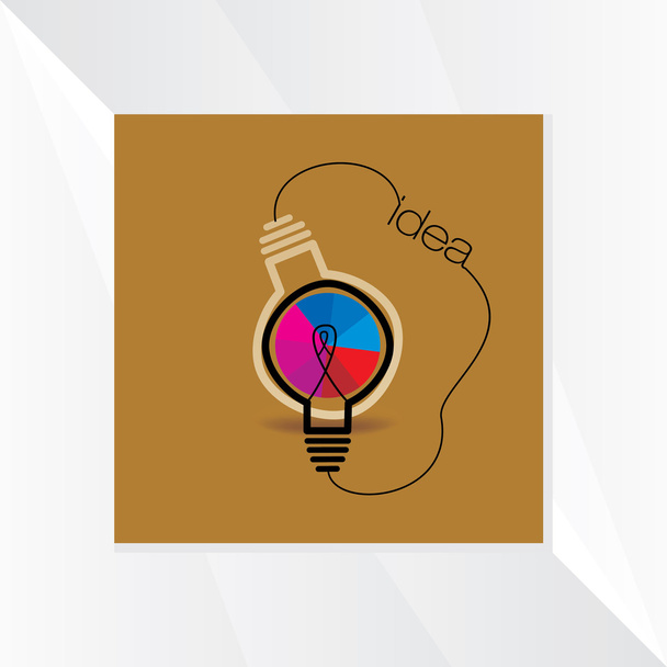 電球のアイデア - ベクター画像