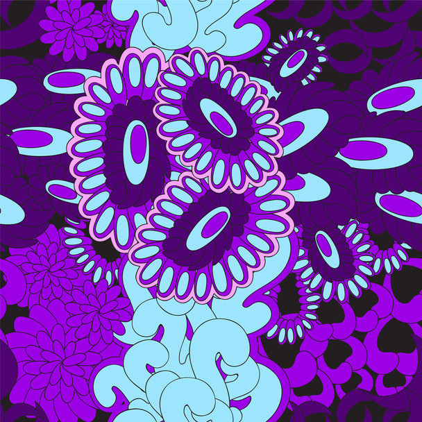 vector seamless texture with abstract flower. ethnic seamless pa - Vecteur, image