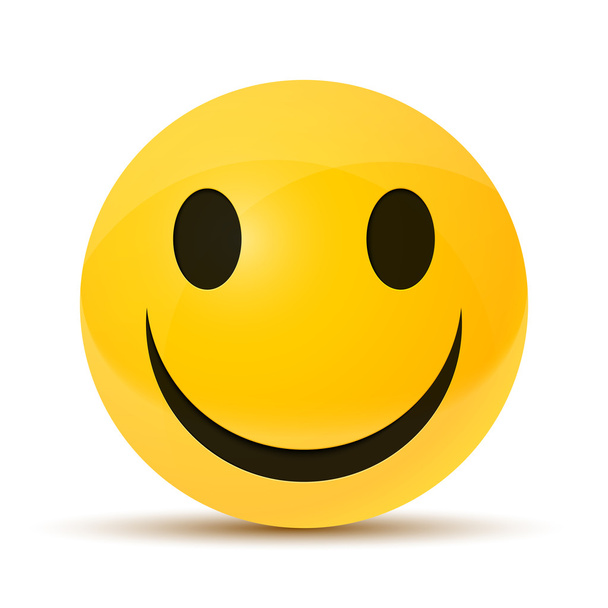 yellow happy face - Vector, Image