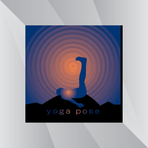 postura de yoga
 - Vector, Imagen