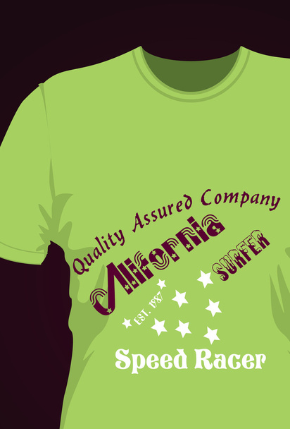 T shirt design with text. vector EPS file fully editable - Vector, Image