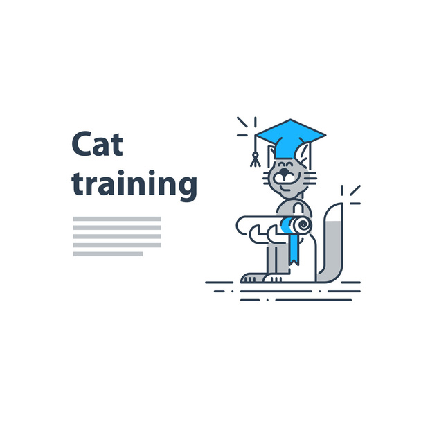 cat training service - Vector, Image
