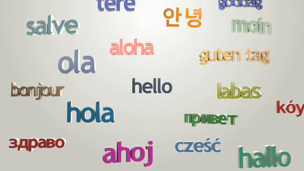 Merhaba ve birçok dil selamlar - Video, Çekim
