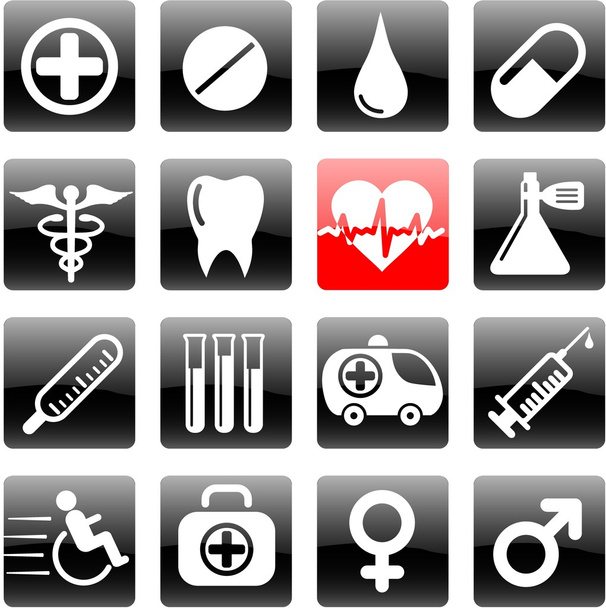 Medical icons - Vector, Image