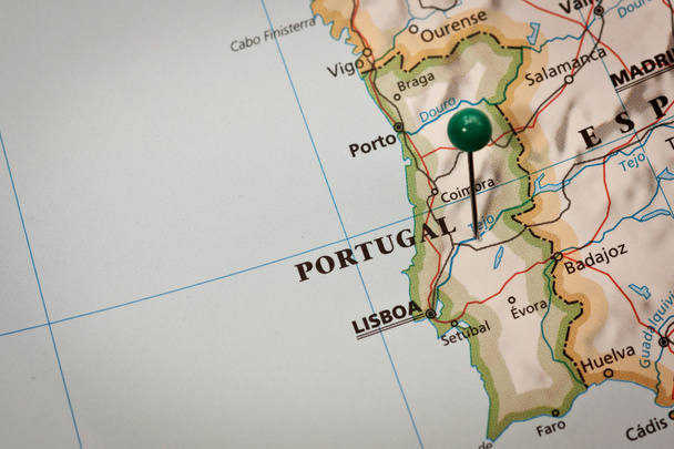Mapa De Portugal E Espanha. 3d Foto Royalty Free, Gravuras