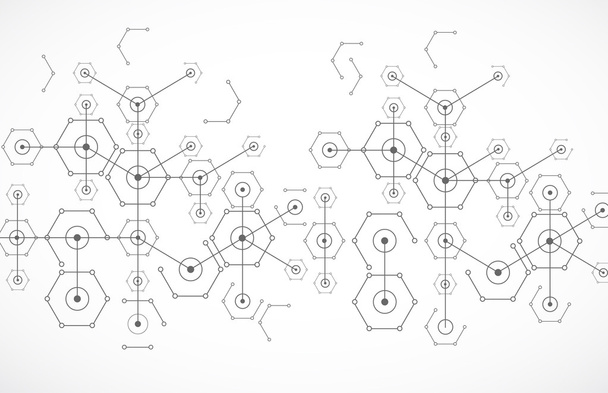 technology hexagonal background. - Vector, Image