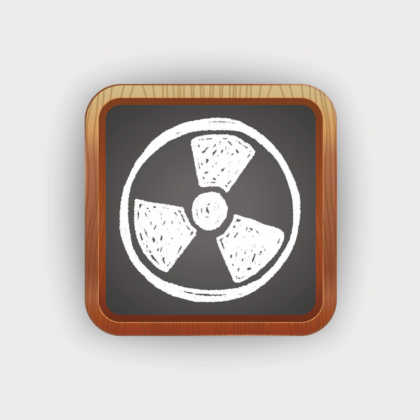 nuclear energy doodle - Vector, Image
